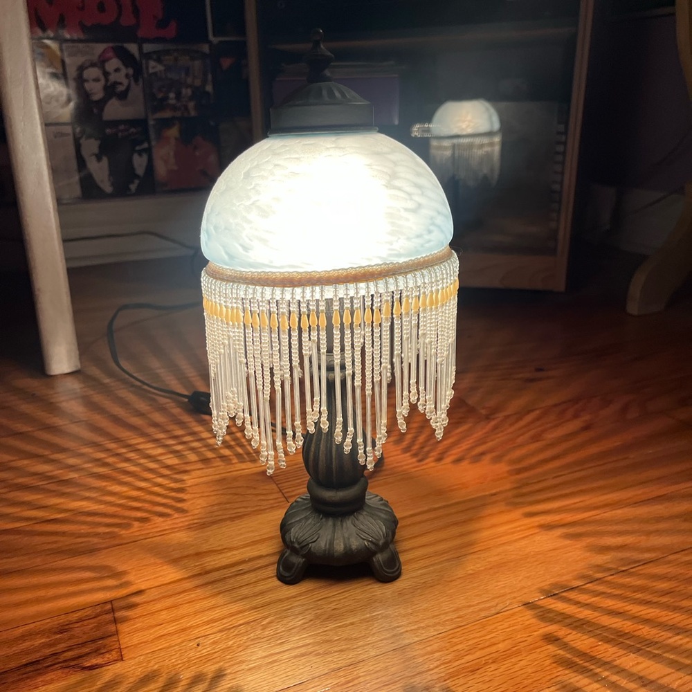 Elegant Beaded Table Lamp